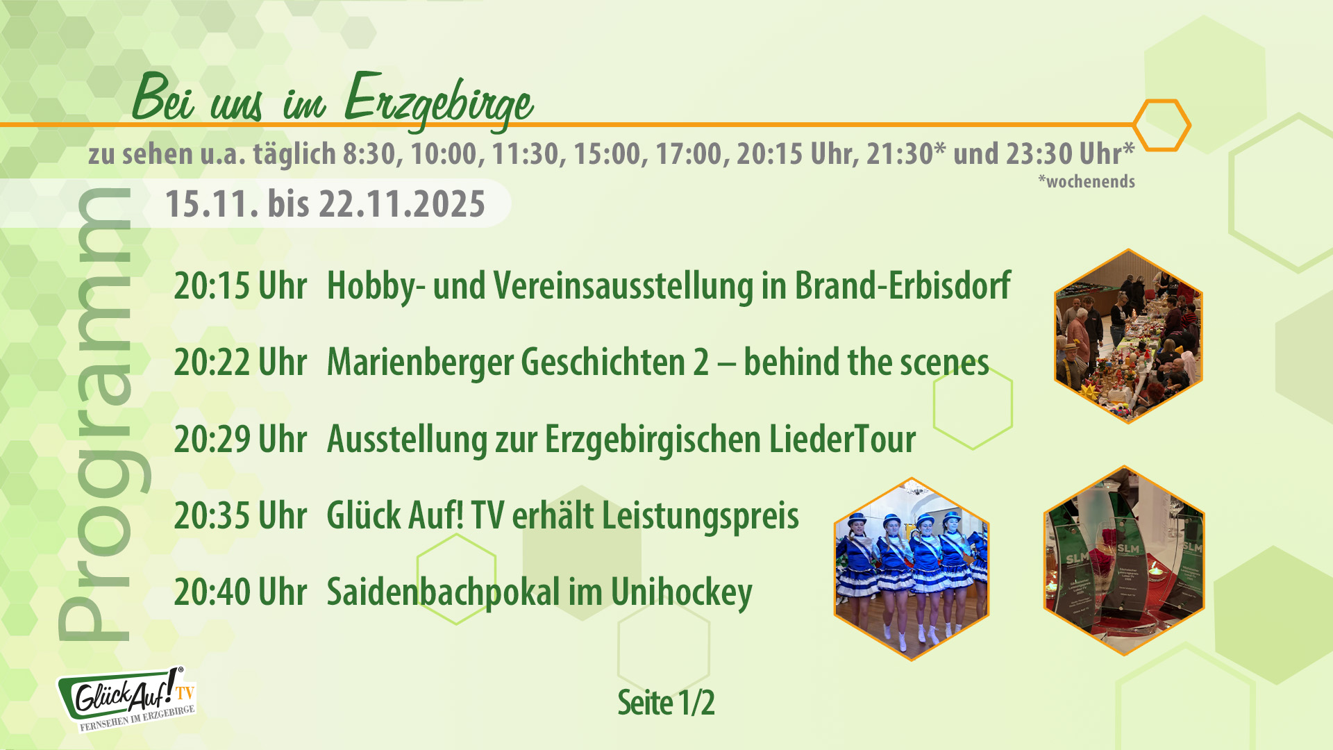 Bei uns im Erzgebirge für die Woche vom 15.11. bis 21.11.2025