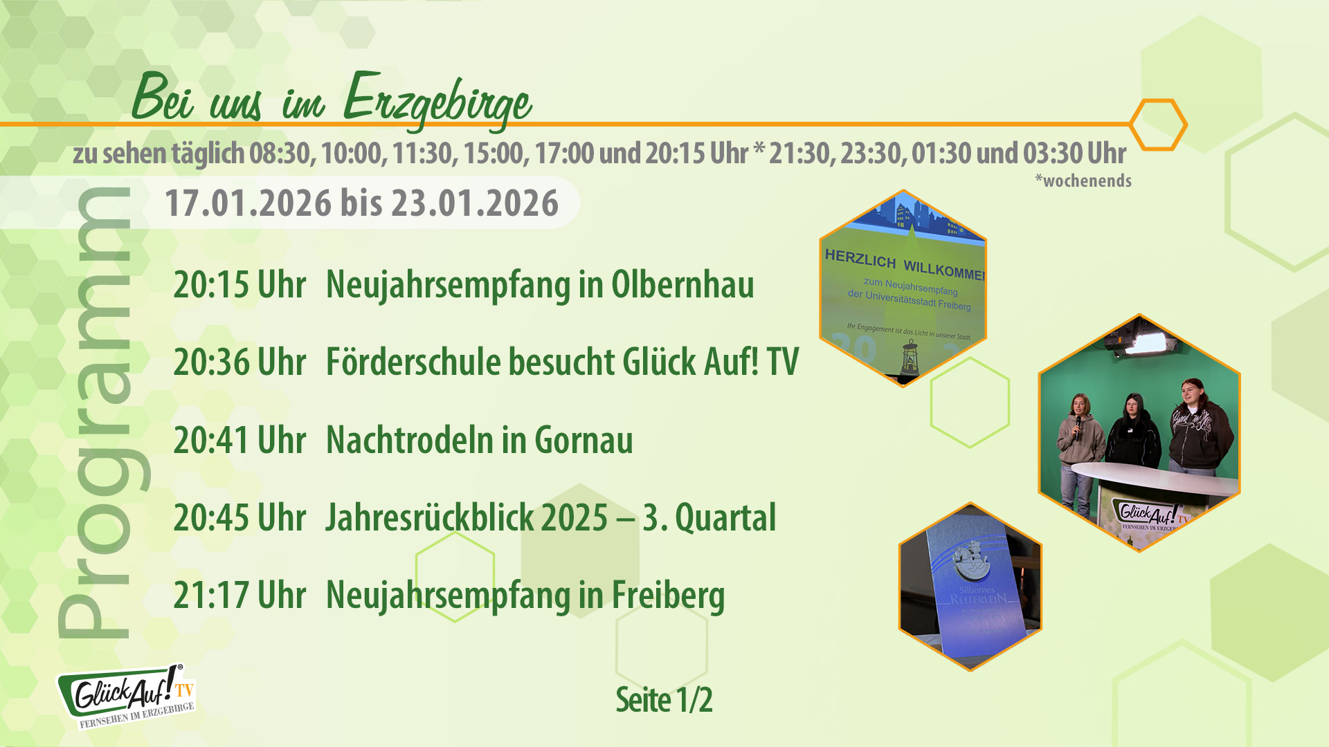Bei uns im Erzgebirge für die Woche vom 17.01.2026 bis 23.01.2026
