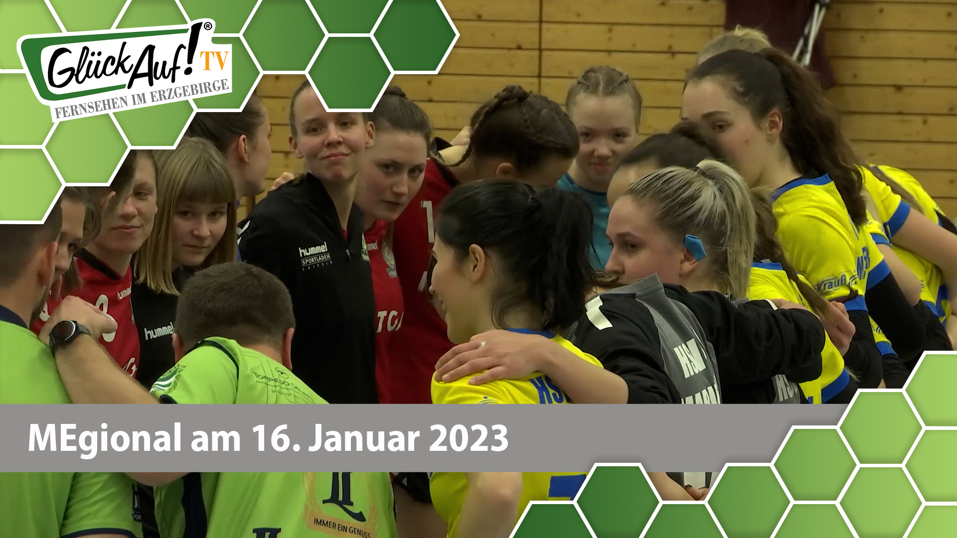 MEgional am 16. Januar 2023 - mit den Heimspielen des HSV 1956 Marienberg