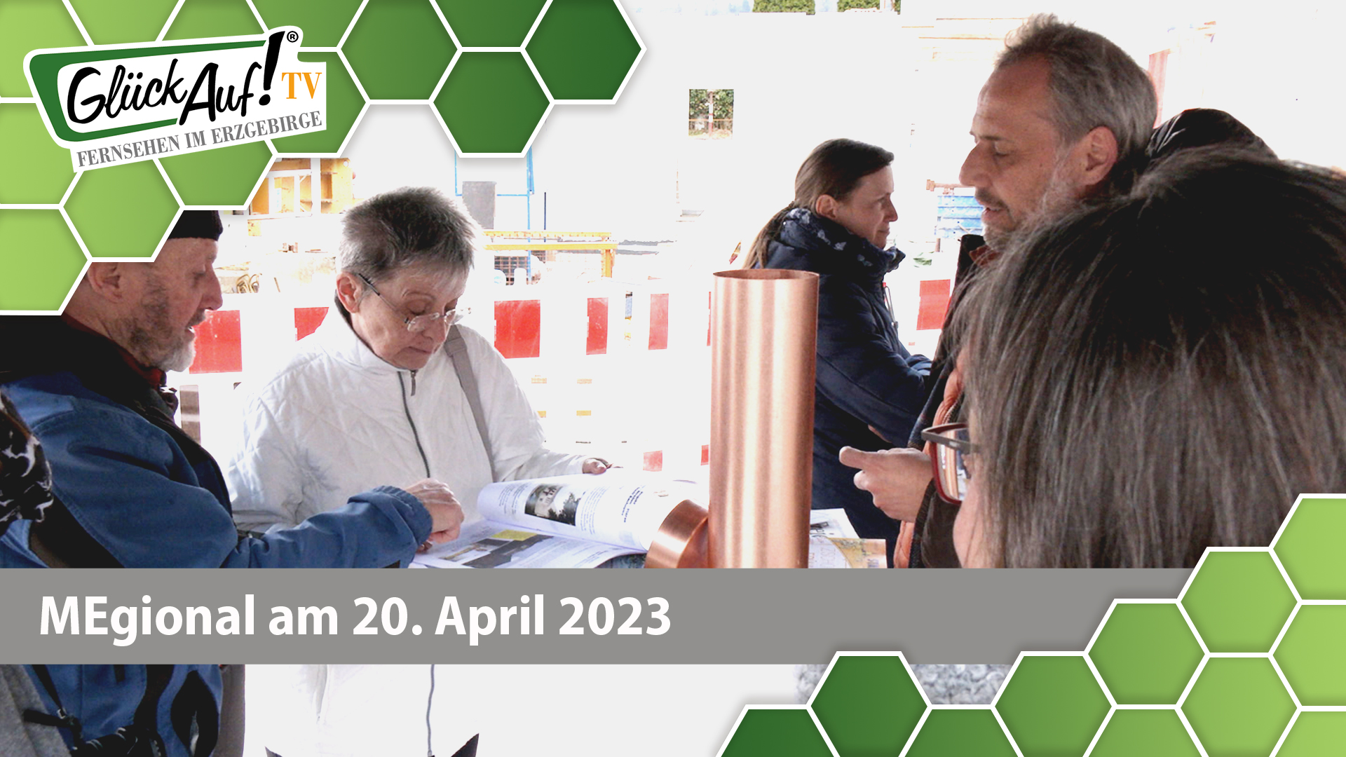 MEgional am 20. April 2023 u.a. mit Zeitkapsel im Gemäuer des neuen Bürgersaal in Zschopau versenkt