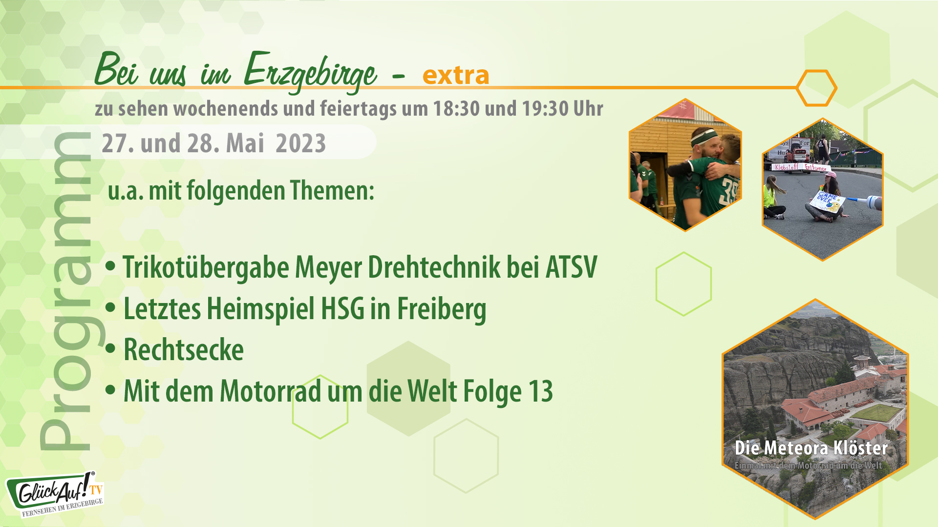 Bei uns im Erzgebirge - extra für das Wochenende der 21. Kalenderwoche 2023