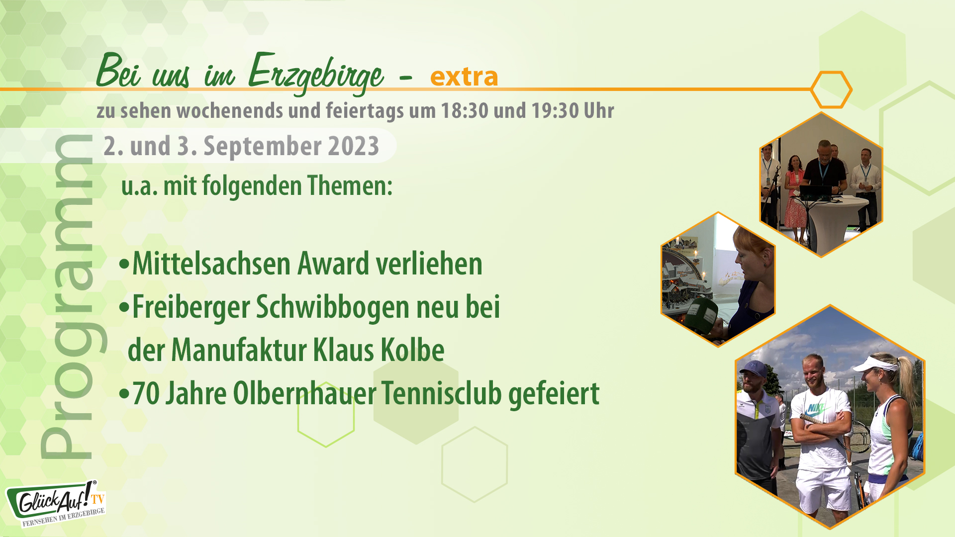 Bei uns im Erzgebirge - extra für das Wochenende der 35. Kalenderwoche 2023