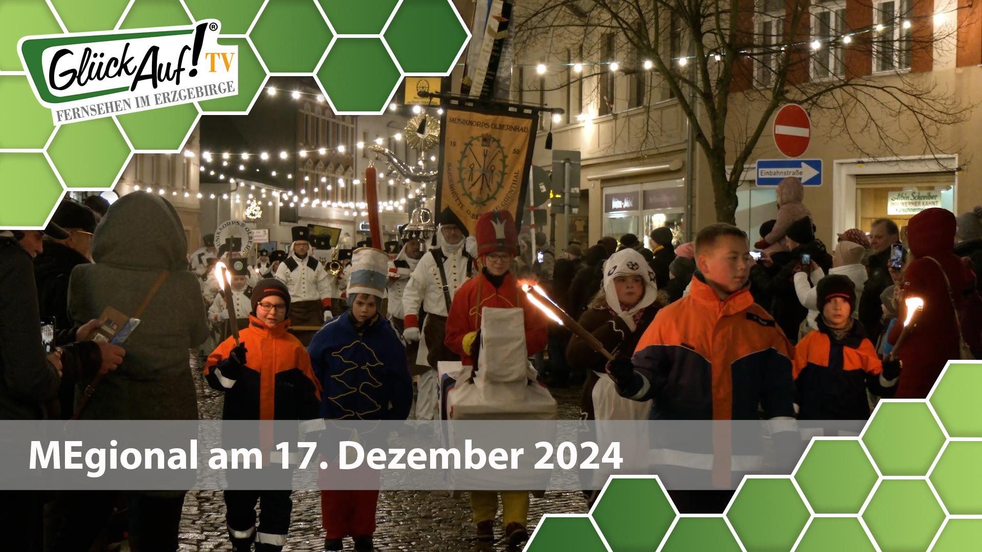MEgional am 17. Dezember 2024 mit Bildern von der Kinderbergparade in Olbernhau