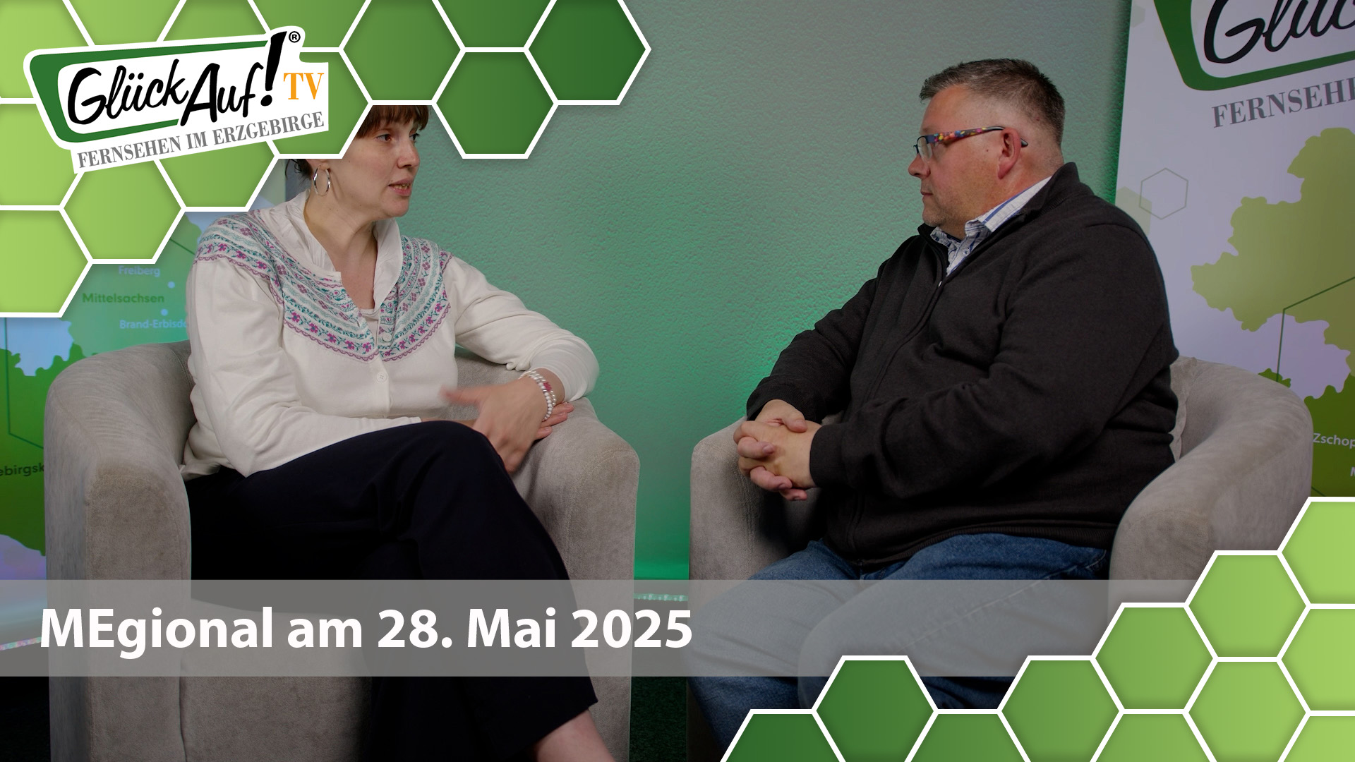 MEgional am 28. Mai 2025 mit dem Thema: Olbernhauer Stadtverband unterzeichnet Partnerschaftsvertrag mi-t Bundestagsabgeordnete Nora Seitz